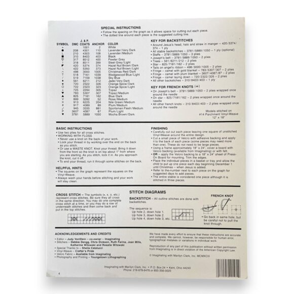 Lot of 3 Christmas Cross Stitch Pattern Booklets Imaginating and Stitchmaker - Picture 7 of 10